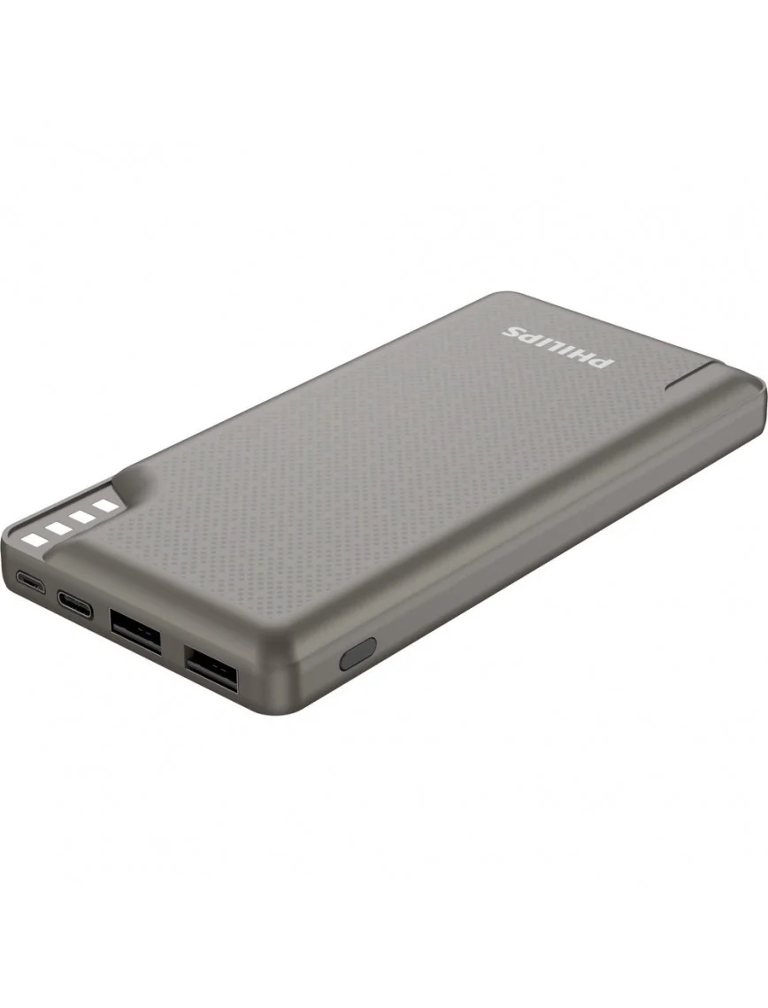 Philips DLP2010NV/62 10.000 Mah 2 x 2.4A USB Çıkış Micro USB + Type C Giriş Powerbank Gümüş